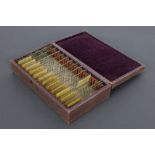 Collection of 13 Microscope Slides Microphotographs By Dancer