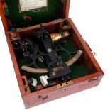 A Sextant in Mahogany Case,