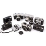 A Selection of 35mm Compact Cameras,