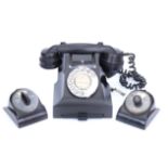A Black Bakelite Telephone,