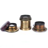 Three Brass Ross Lenses,
