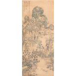 Five Chinese Painted Hanging Scrolls,