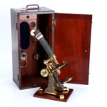 An Unmarked Compound Microscope,