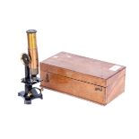 Brass Monocular Microscope,