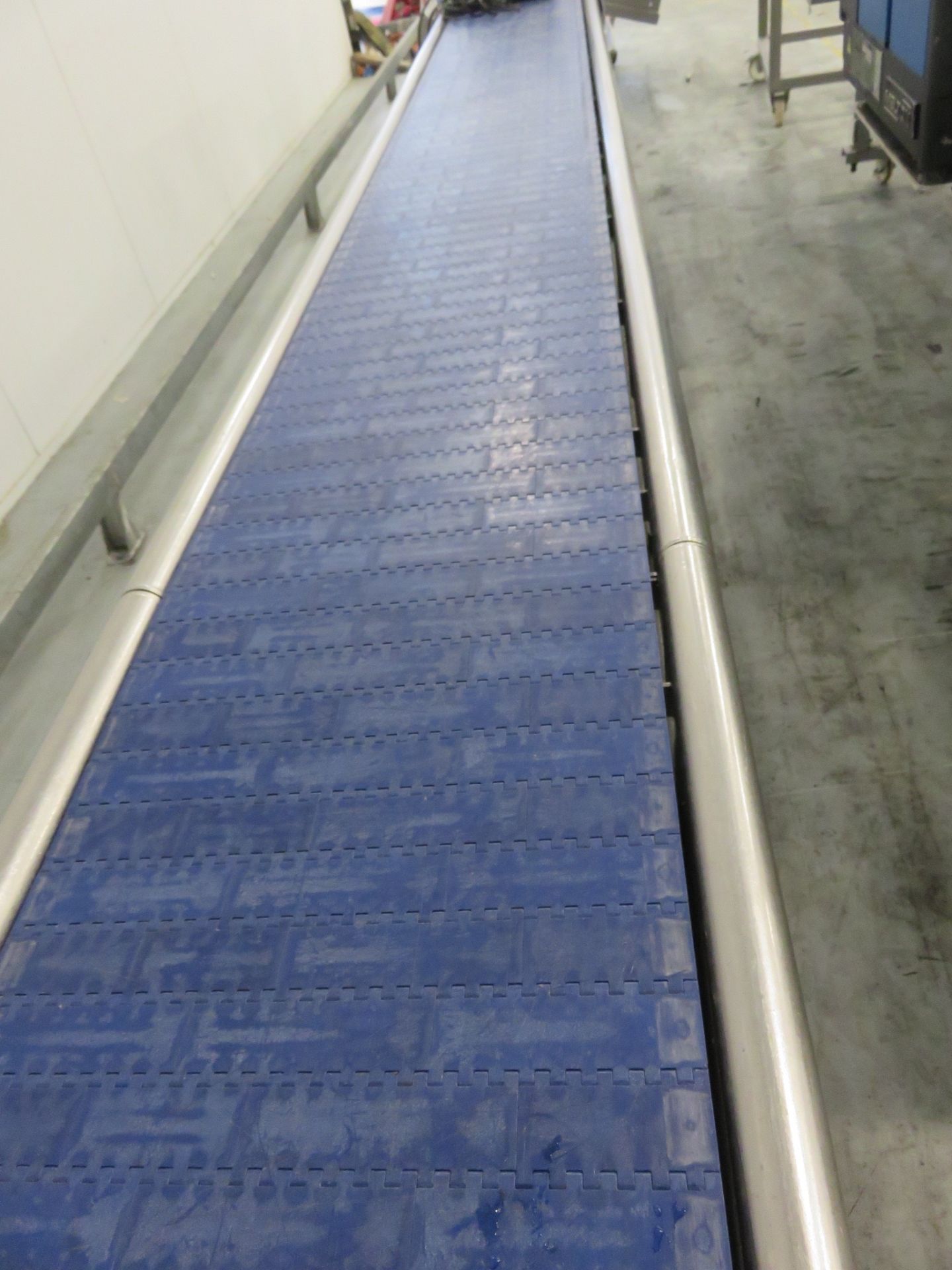 Syspal Pac Conveyor.Vari Speed. 460mm wide introlux belt x 6 mtr long.Totally S/LIFT OUT CHARGE £30 - Image 3 of 4