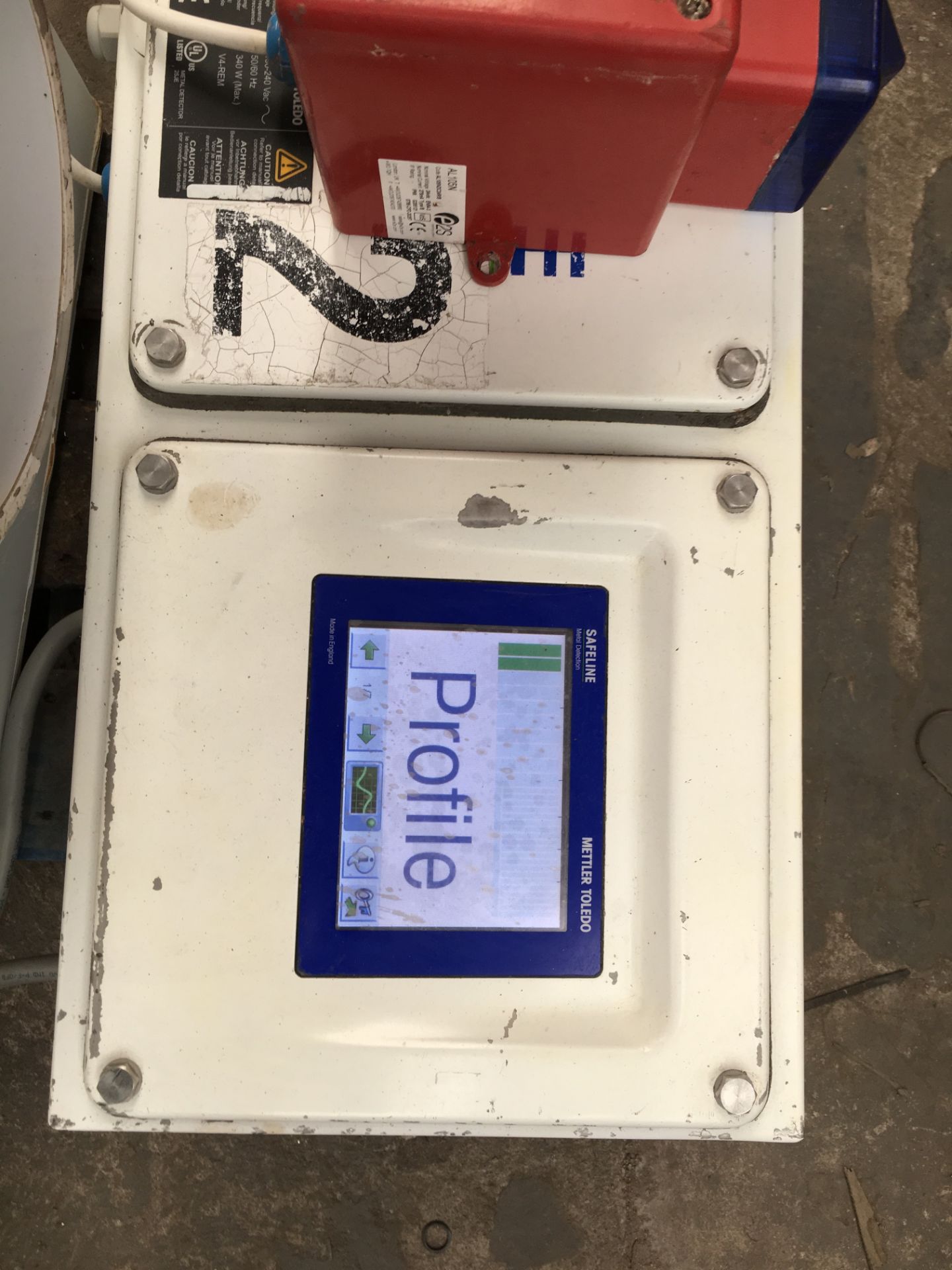 Safeline model V4 Drop through Met Detector 200mm dia. Serviced 2015. Easy cleanLIFT OUT CHARGE £10 - Image 3 of 3