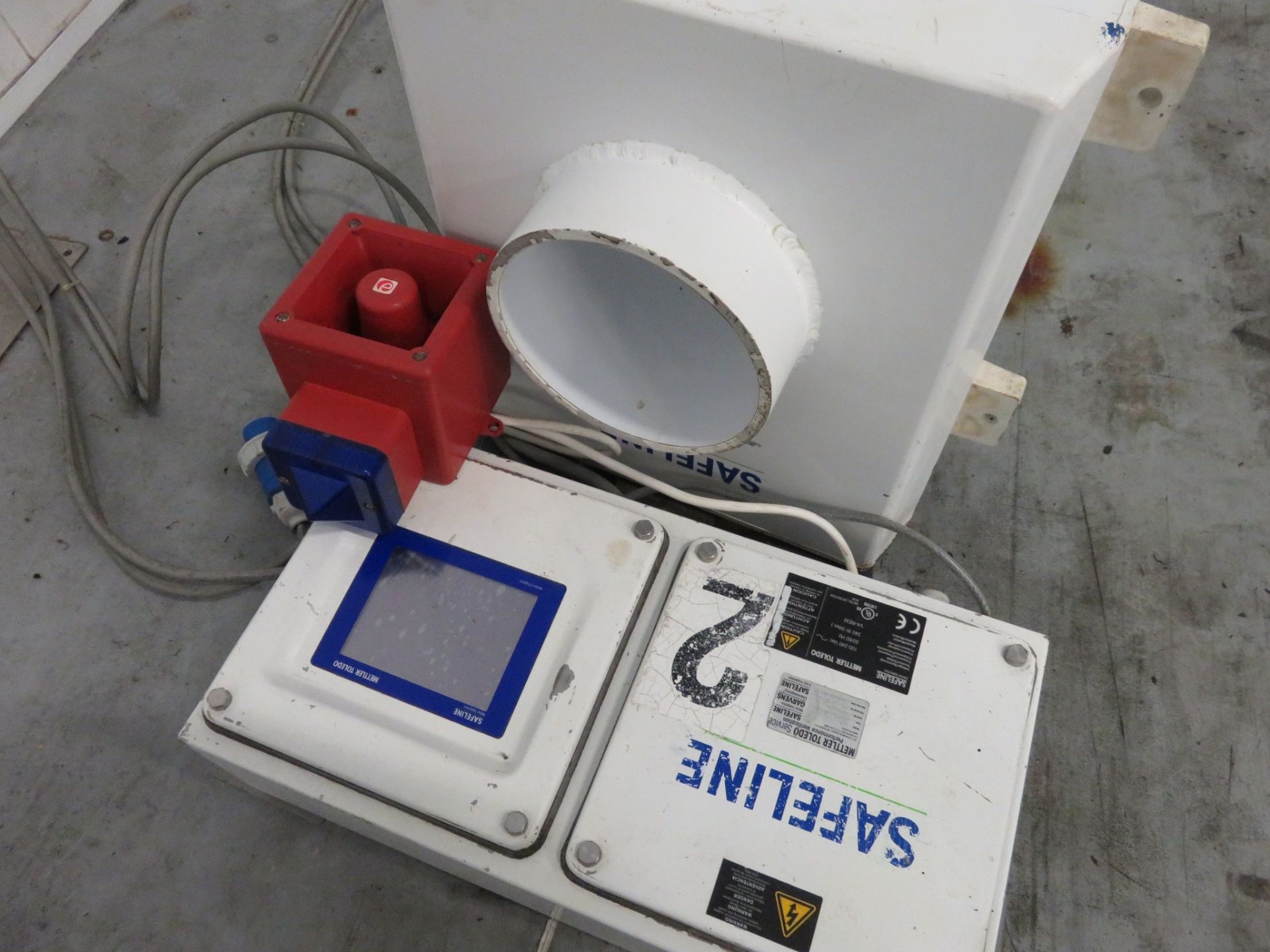 Safeline model V4 Drop through Met Detector 200mm dia. Serviced 2015. Easy cleanLIFT OUT CHARGE £10 - Image 2 of 3