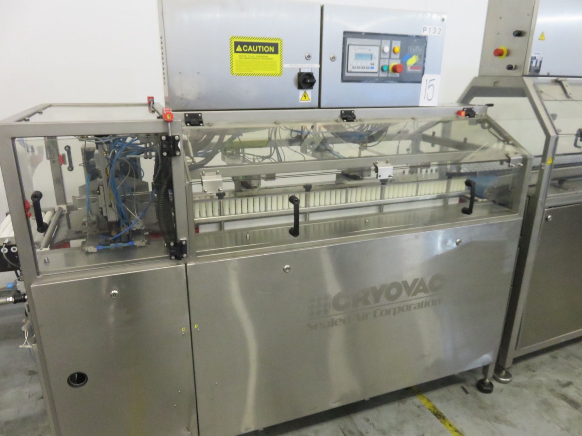 Cryovac DS70 cheese collator 4 lane into single lane ready for bagging.Takes 20kgLIFT OUT CHARGE£60