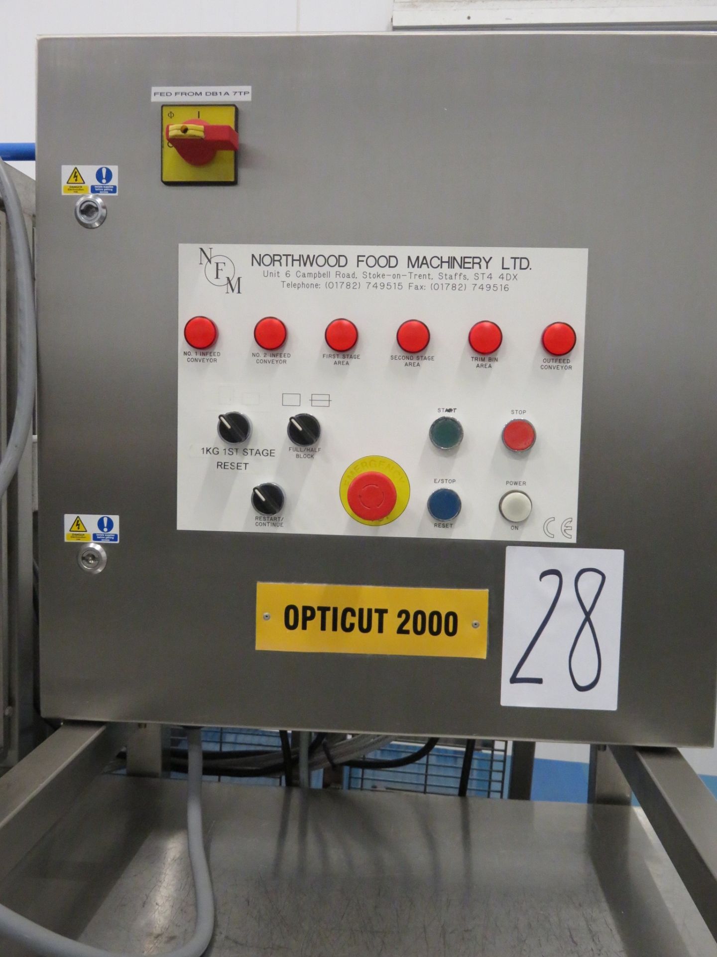 Opticut 2000 (NFM) 2 stage cheese cutter with spare cutting blocks. Approx. 2300mm long x 1400mm - Image 2 of 5