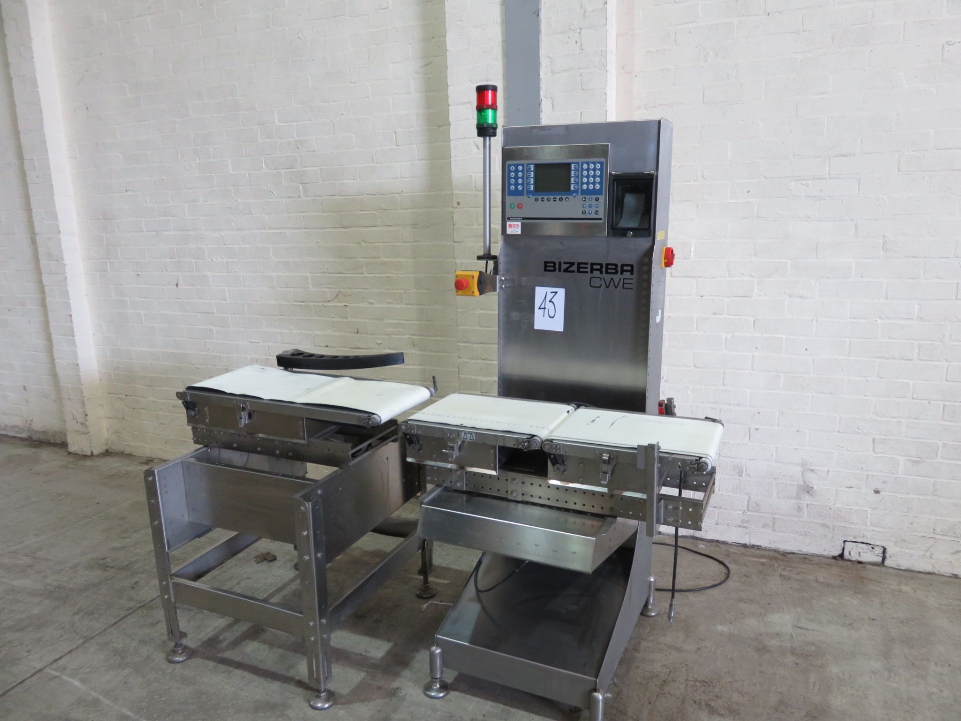 Bizerba CWE Check Weigher. Platform 420 long x 300 wide. With printer. Push arm reject LIFT OUT £10 - Image 2 of 2