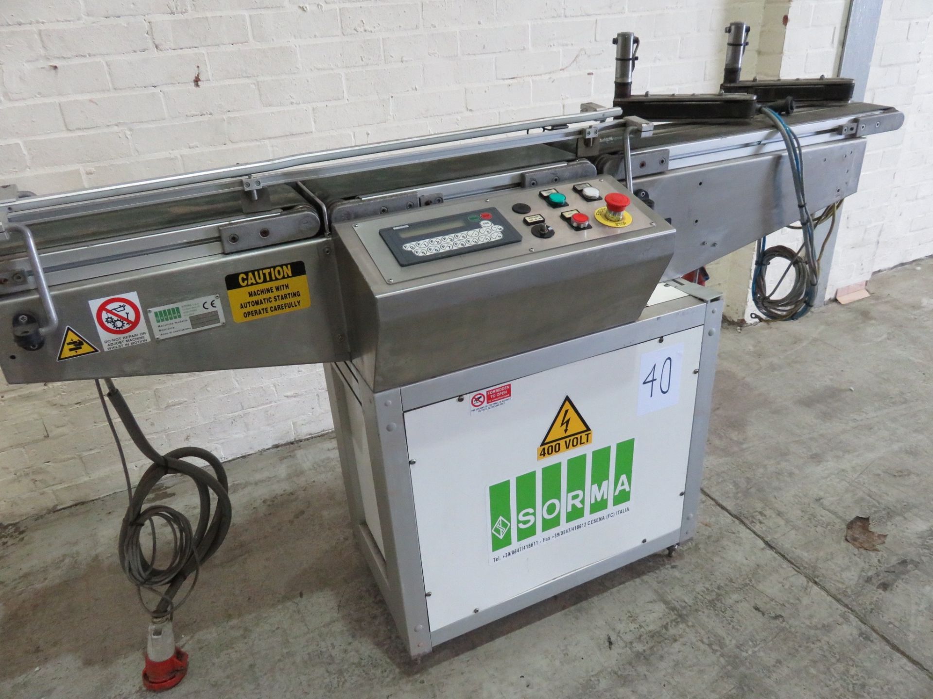 Sorma Check Weigher. Model CWP128SV. overall length 1900 mm LIFT OUT £10 - Image 2 of 3