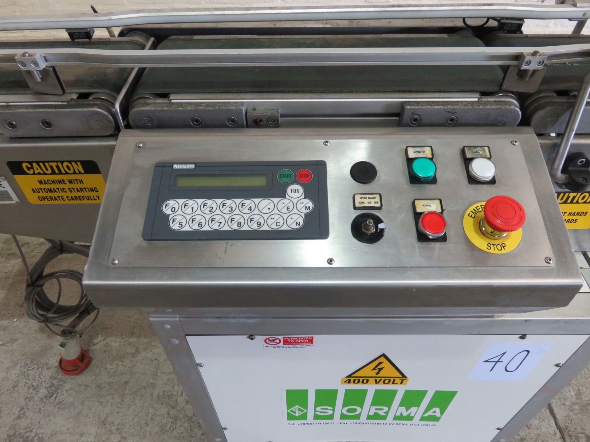 Sorma Check Weigher. Model CWP128SV. overall length 1900 mm LIFT OUT £10 - Image 3 of 3