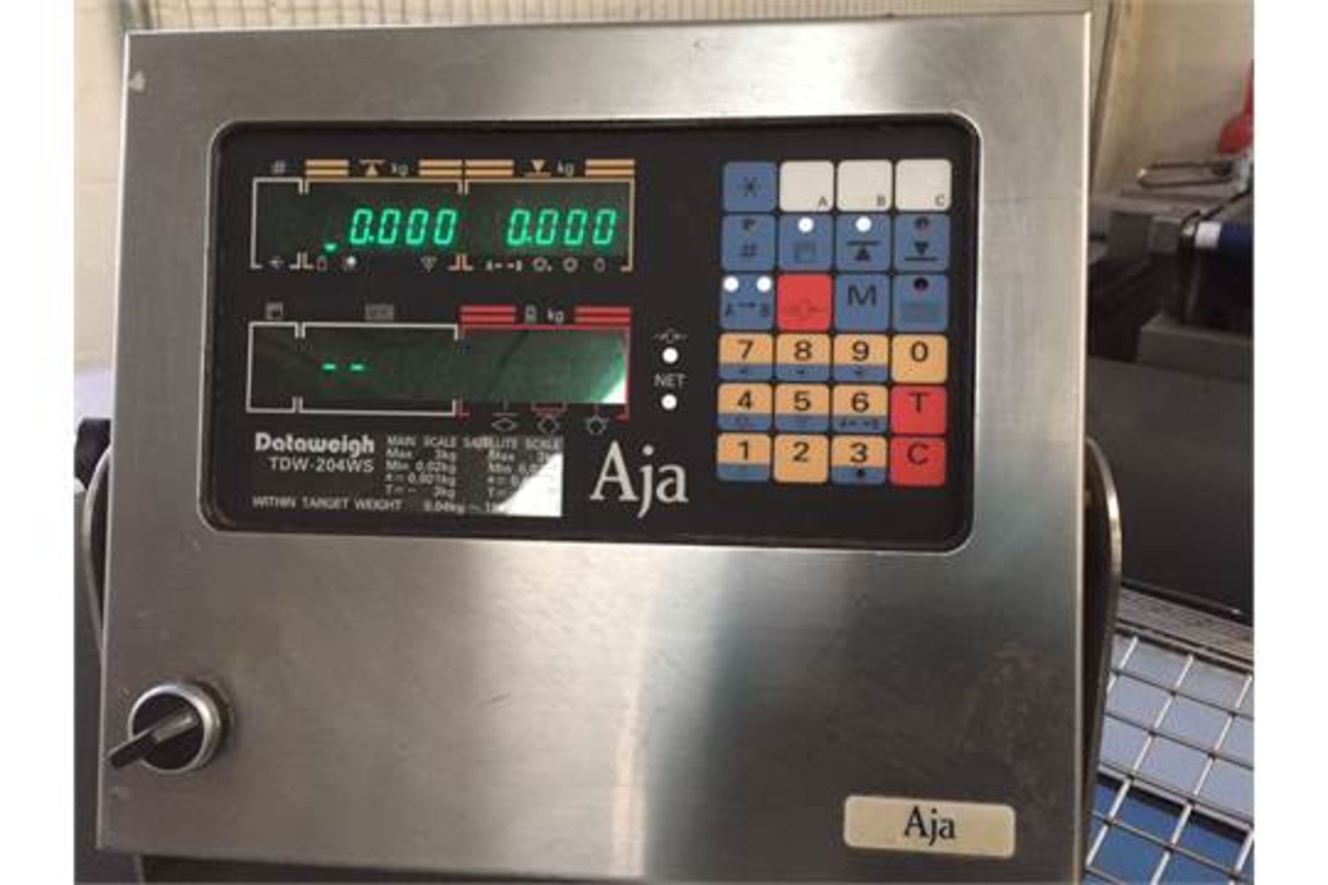 AJA 12 pan scale MODEL TDW204S each pan 140 x200mm Min weight 0.02kg / Max 3kg per pan. Totally S/s. - Image 3 of 4