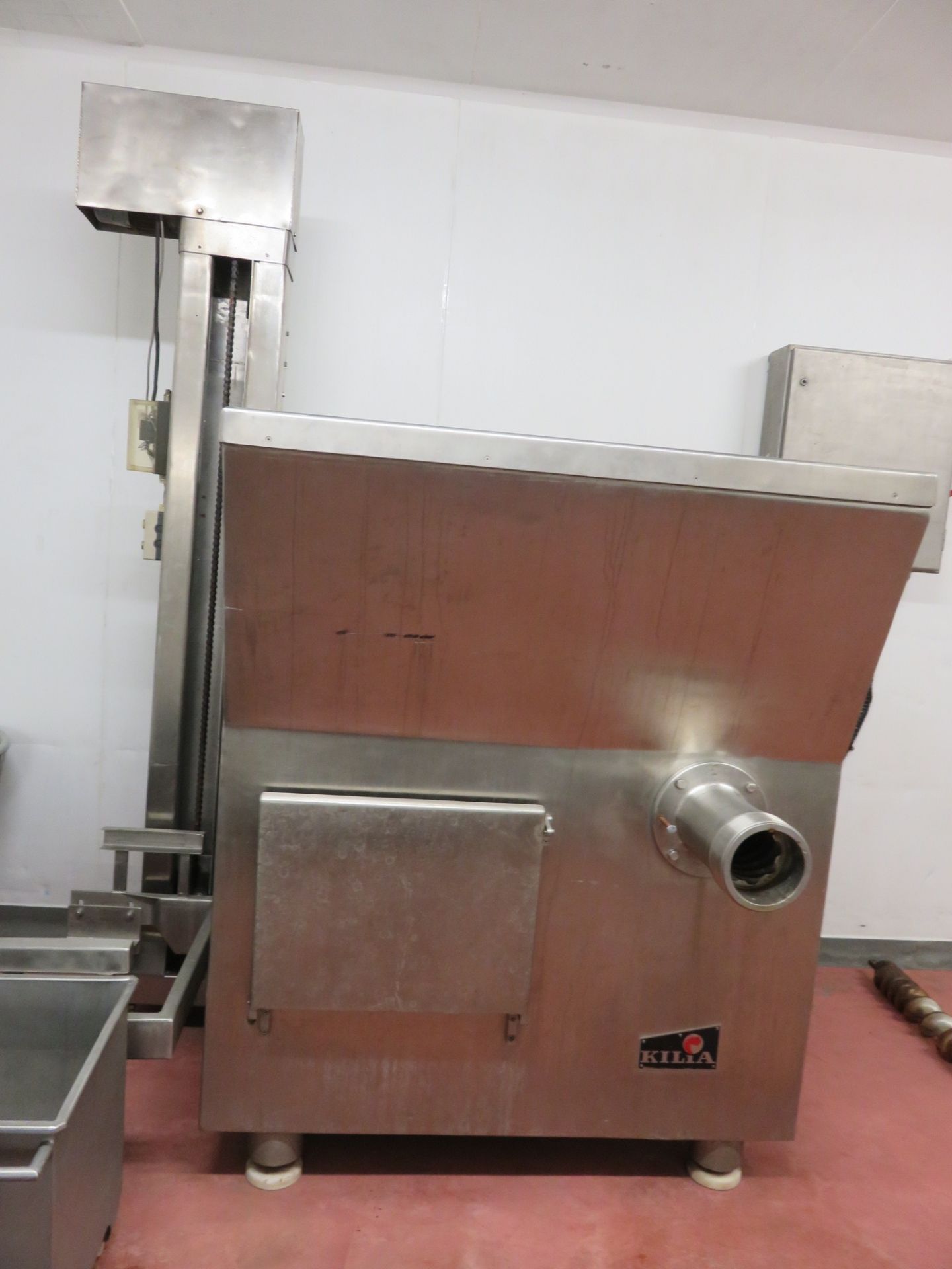 Kilia 200 Meat Grinder with hoist. Totally S/s 2m wide x 1.5 deep x 2.7 high - Image 6 of 7