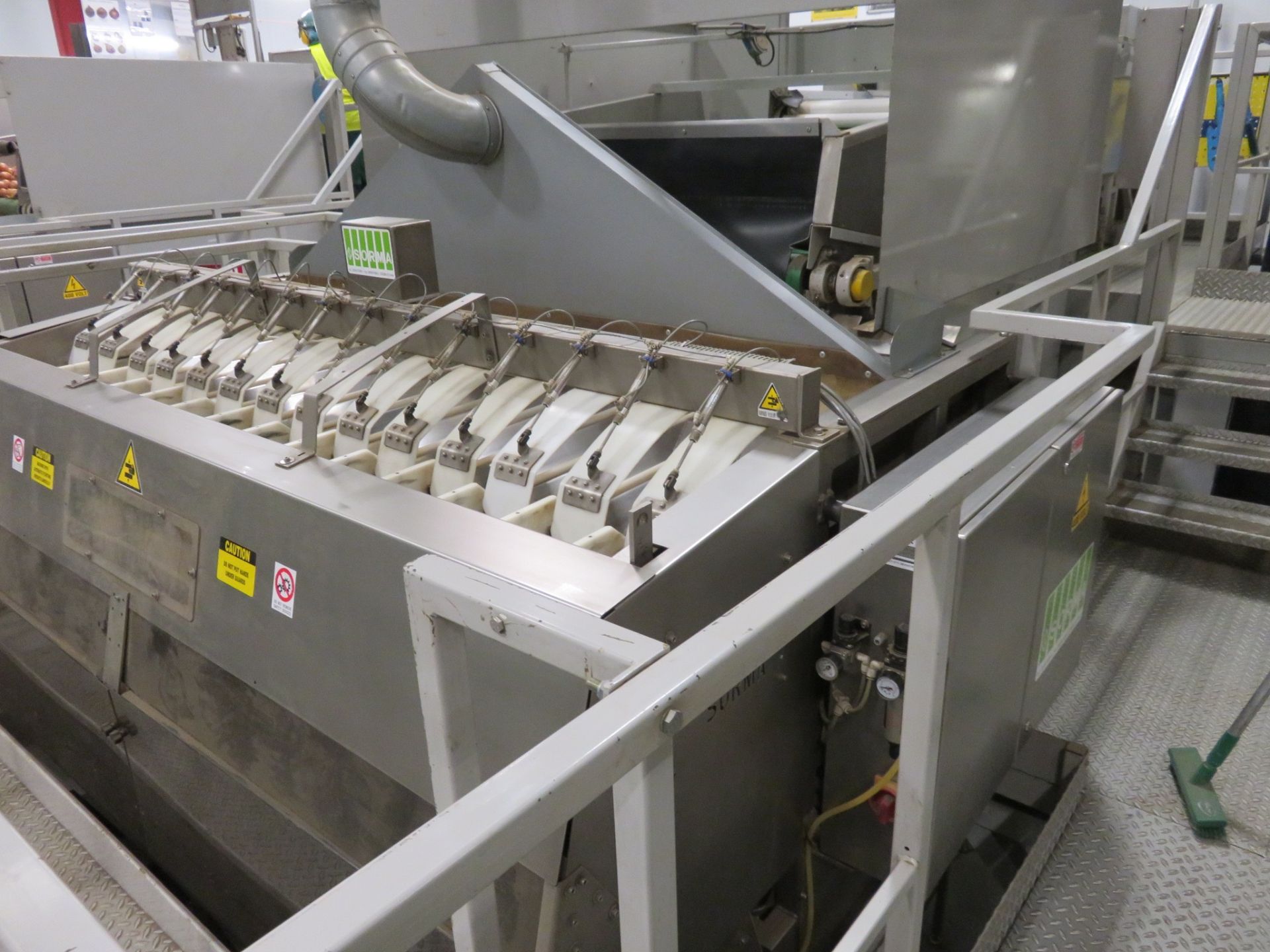 Complete sorting and packing line.Inspection conveyor. Indexing conveyor.Sorma P14 126 linearLO £500 - Image 6 of 7