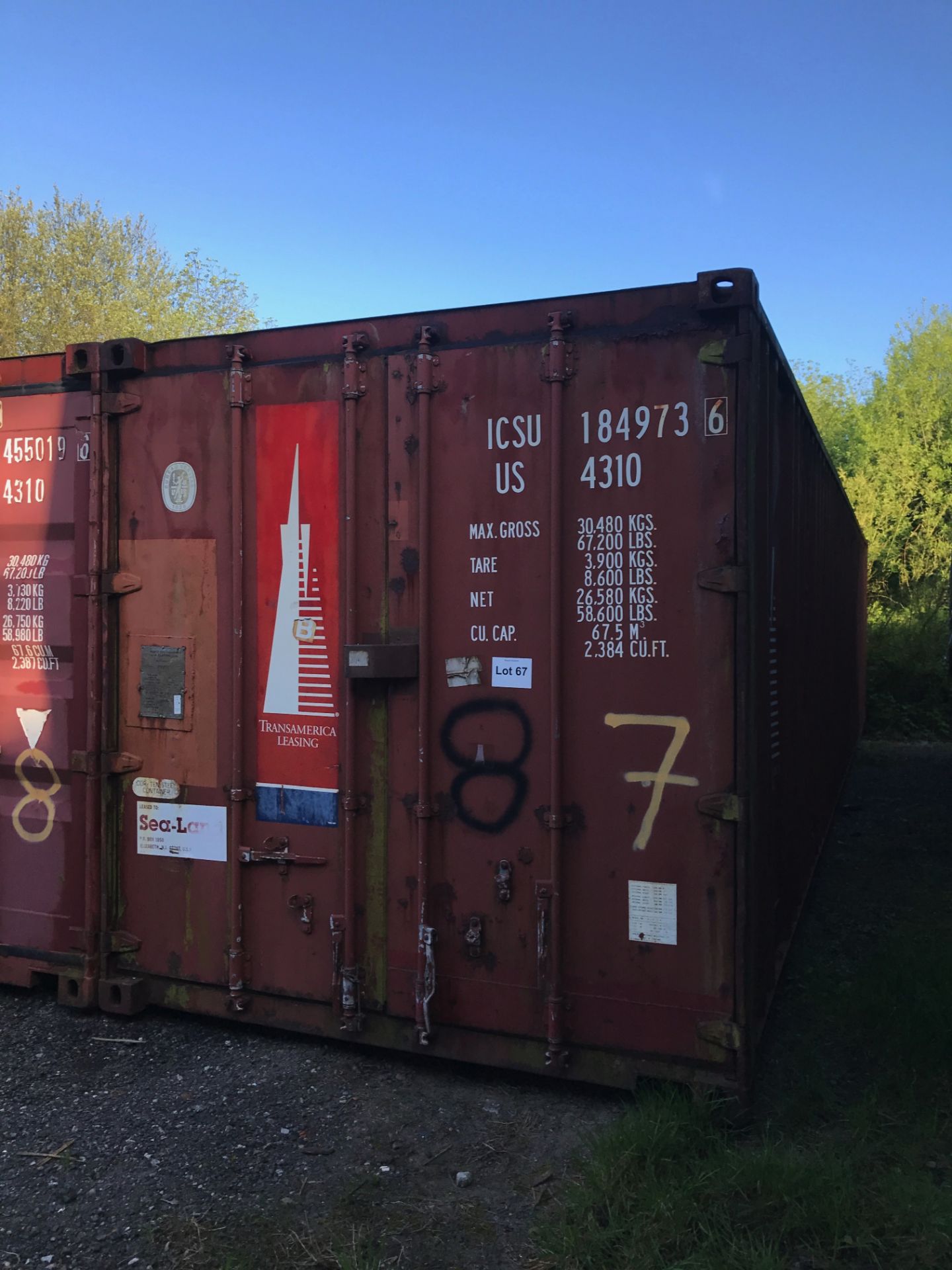 40ft shipping container BTR