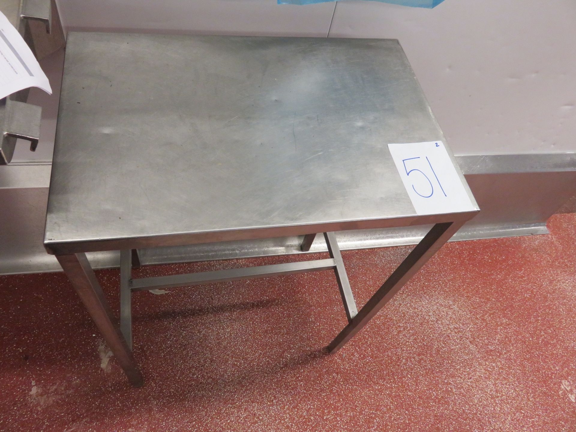 S/s Table 600mm x 400mm . Lift Out £5