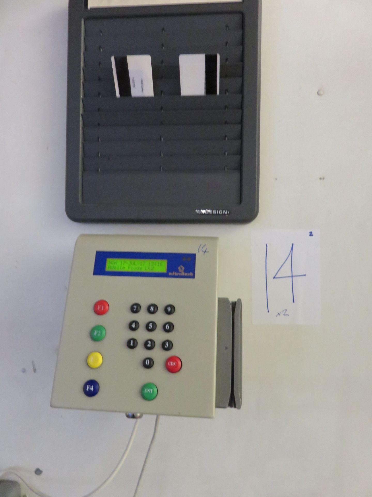 Mitrefinch Clocking in system with card holder. Lift Out £5