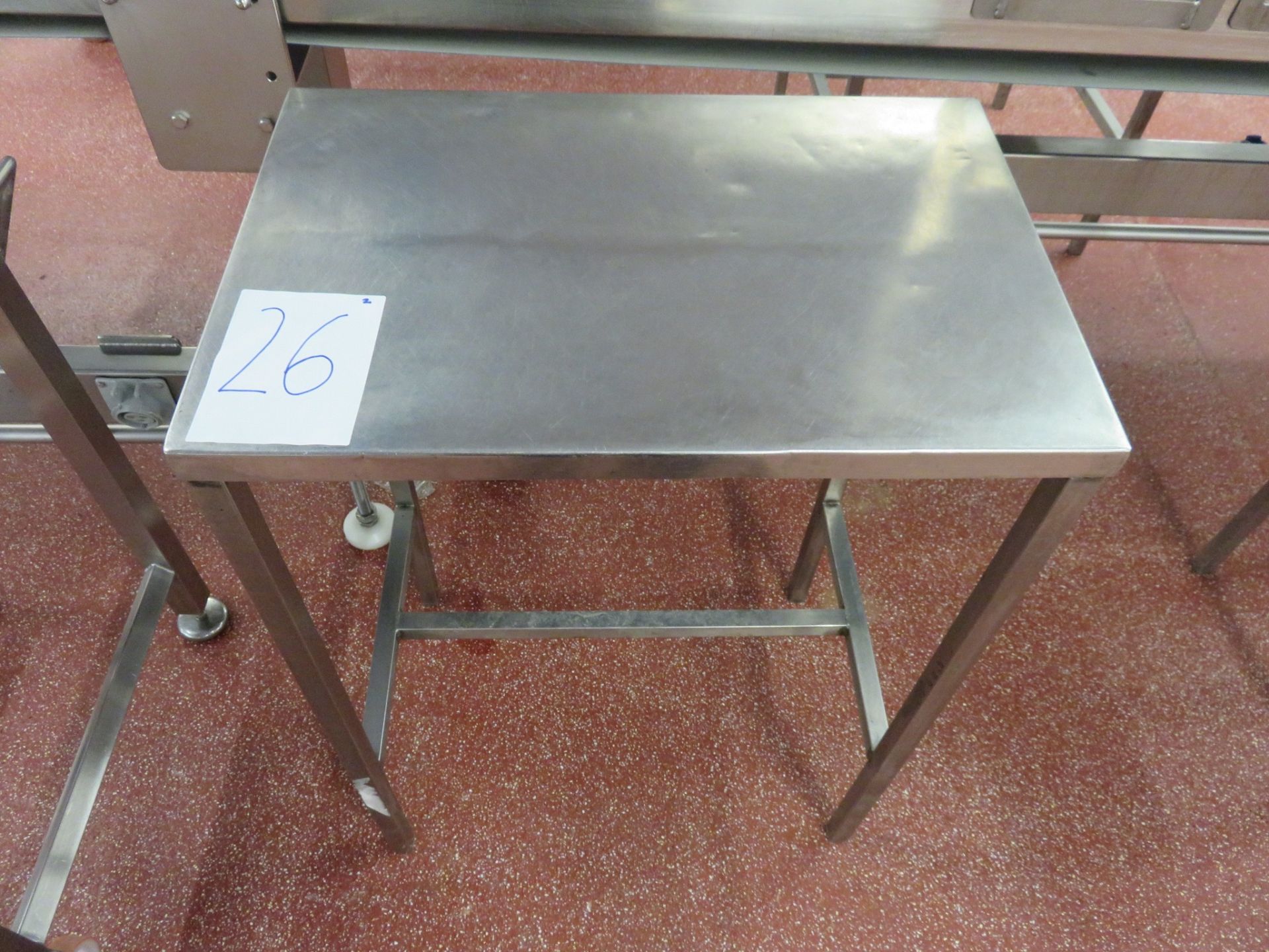 S/s Table 600mm x 400mm. Lift Out £5