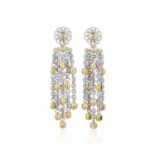 Buccellati Diamond Pendant Earrings