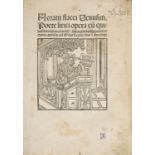 Incunabula.- Horatius Flaccus (Quintus) Opera, Strassburg, Johann Gruninger, 12 March 1498.