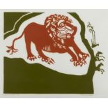 Edward Bawden (1903-1989) Lion & Zebras