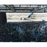 Mark Power (b.1959) Airbus A-380. The A-380 successfully completes her maiden flight. Toulouse, Fran