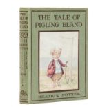 Potter (Beatrix) The Tale of Pigling Bland, first edition with broken glacine dust-jacket, 1913.