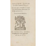 Maximus (of Tyre) Sermones, first edition, Henri Estienne, 1557.