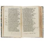 Catullus (Gaius Valerius) Catullus. Tibullus. Propetius [sic.], first Aldine edition, first state, …