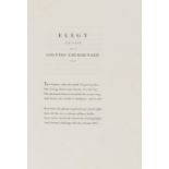 Bodoni.- Gray (Thomas) Poems, [one of 100 large paper copies], contemporary tan morocco, gilt, …