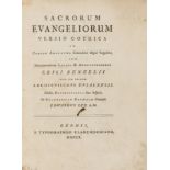 Bible, Gospels, Gothic and Latin. Sacrorum evangeliorum versio gothica, edited by Erik Benzelius …