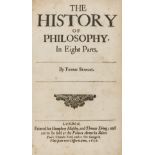 Stanley (Thomas) The History of Philosophy, in Eight Parts, 8 parts in 1, modern calf, folio, for …