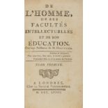 Helvetius (Claude Adrien) De l'Homme, de ses Facultes Intellectuelles et de son Éducation, 2 vol, …