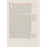 Ashendene Press.- Thucydides. () [History of the Peloponnesian War], one of 260 copies, inscribed …