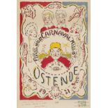 James Ensor (1860-1949) Affiche pour le Carnaval d'Ostende (T.142)