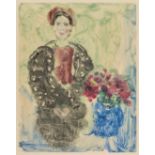 Marc Chagall (1887-1985) Vava au Turban rouge (Cramer Monotypes 107)