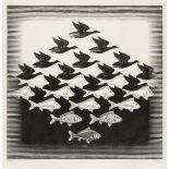 M.C.Escher (1898-1972) Sky and Water I (Bool 306)