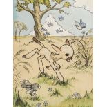 Campbell "CAM" (Barbara Mary, 20th century) Seven original illustrations for 'Barbara Lamb, [circa …