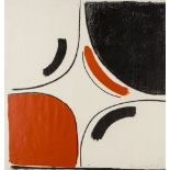 Terry Frost (1915-2003) Untitled (Red and Black in Square) (Kemp 36)
