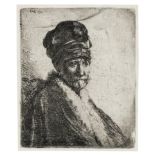 Rembrandt van Rijn (1606-1669) Bust of a Man Wearing a High Fur Hat [the Artist's Father?], …