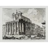 Giovanni Battista Piranesi (1720-1788) Veduta del Tempio di Antonino e Faustina in Campo Vaccino, …