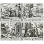 Master of the Die (fl. 1530-1560) Four scenes from the The fable of Cupid and Psyche, circa …