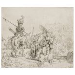 Rembrandt van Rijn (1606-1669) The Baptism of the Eunuch, etching with touches of drypoint, 1641.