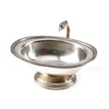 An Italian silver coloured pedestal bowl