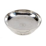 A Scottish silver circular bowl by Robert Sawers Ltd.