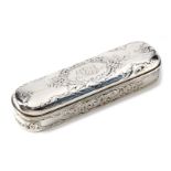 An American silver coloured oblong box by Gorham