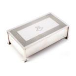 A silver rectangular cigar box by Jay, Richard Attenborough Co. Ltd.