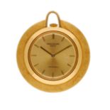 Patek Philippe, ref. 3472, an 18 carat gold keyless wind open face pendant watch