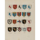 Heraldry.- Guillim (John) A Display of Heraldry... copied by Mary Elizabeth Murhall Hughes, …